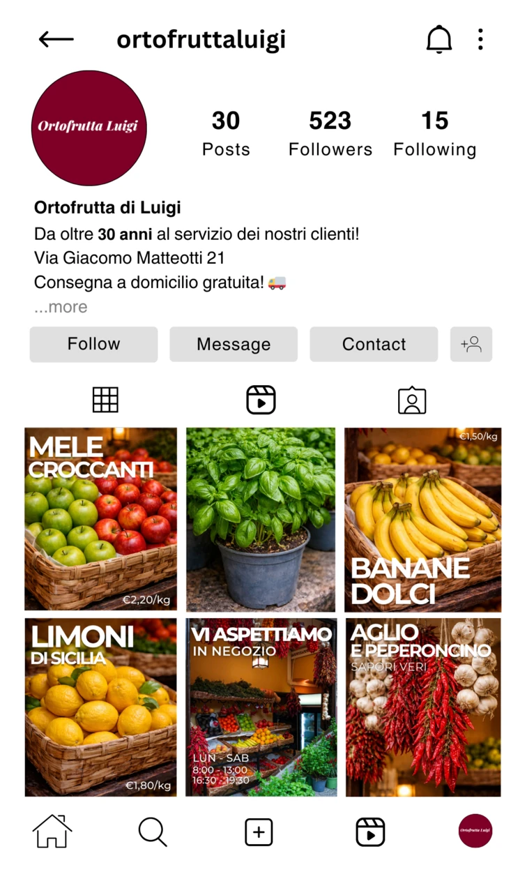 Ortofrutta Luigi - Feed completo